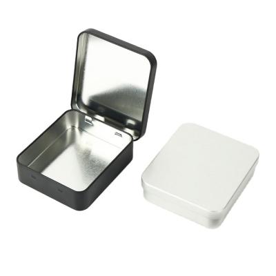 China Cool Mint Tins Square Metal Case Cheap Mint Packaging Tin Box CMYK Printing for sale