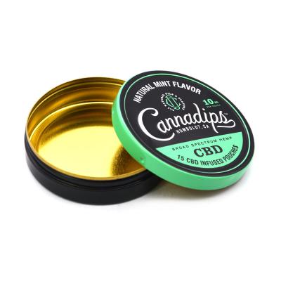 China CBD Mini Metal Tin Container Gold Vanished Tin Box Sweet Candy Metal Boxes for sale