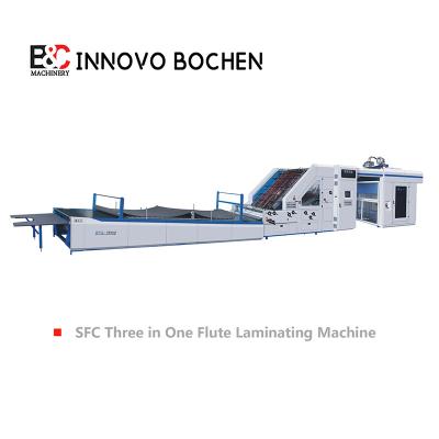 China SFC1500 Automatic Corrugated Flute Lamination Machine 5Ply Paper Mounting Flute Laminator Machine for sale