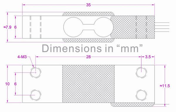 small_size_weight_transducer_10kg_5kg_2kg_1kg