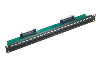 China Rj21 To Rj45 Patch Panel 24 Port Cat5E 50 Micro For Networking / Cabling for sale