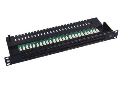 China Professional 110 IDC / Krone IDC Cat3 Patch Panel , 25 / 50 Port Voice Patch Panel 6P4C for sale