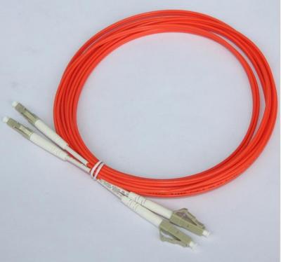 China Orange 3M Optical Fiber Patch Cord LC LC Duplex Fiber Jumper Cables for sale