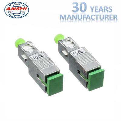 China Metal Fiber Optic Accessories Fiber Optical Attenuator SC APC 5dB 7dB 10dB for sale