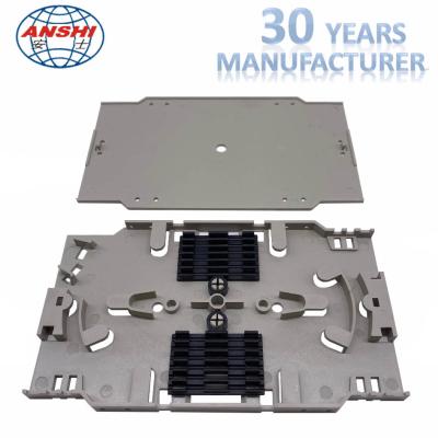 China Plastic Flexible Fiber Termination Tray 12 Core Capacity For Distribution Frame for sale