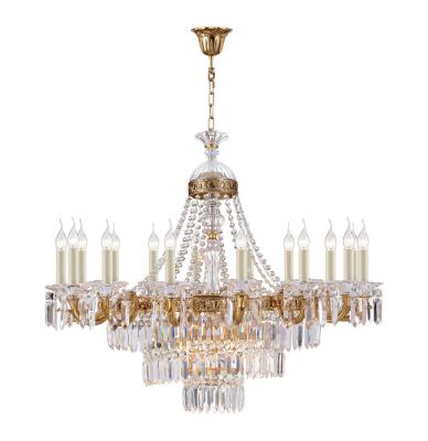 China Brass and beveled glass chandelier Lighting for Project Lighting Fixtures (WH-PC-33) for sale