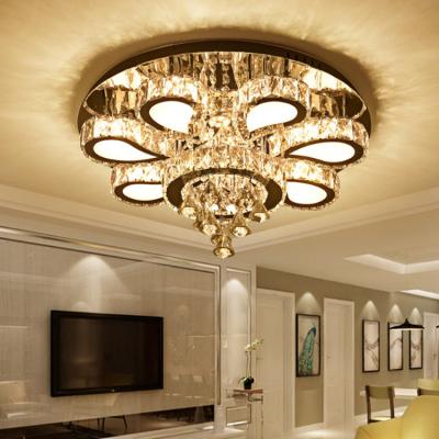 China Flush mount Beautiful crystal ceiling light Indoor house ceiling lamp Fixtures (WH-CA-03) for sale