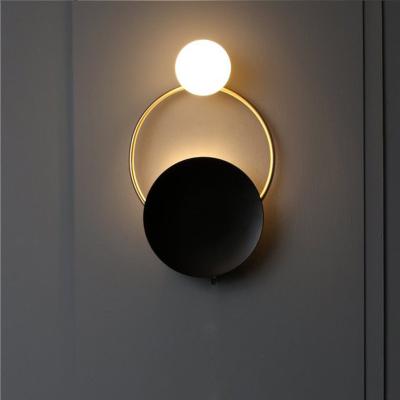 China Golden Wall Sconce Lights Fixture Nordic Ring Bedside Lamps wall mount ring light (WH-VR-104) for sale