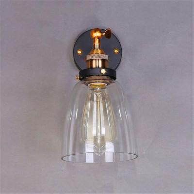 China Vintage Wall Lamps Iron+Glass Wall Lights American Country  glass wall lamp （WH-VR-110) for sale