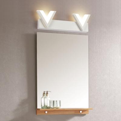 China Modern acrylic warm white /Nature White light wall light bathroom metal LED makeup mirror wall lamp(WH-MR-61） for sale