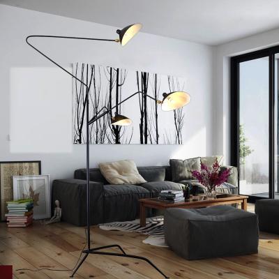 China Loft Stand floor lamp For Living room Bar Studio Serge Mouille MCL Tripod industrial floor lamp(WH-VFL-03) for sale