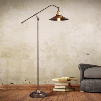 China Adjustable Long Arm Tall Standing Luxury Home Decorative black floor lamp（WH-VTL-06） for sale