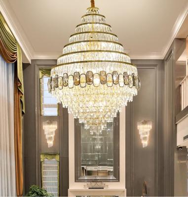 China Crystal villa large chandelier for living room hotel lobby decoration lighting(WH-NC-97) for sale