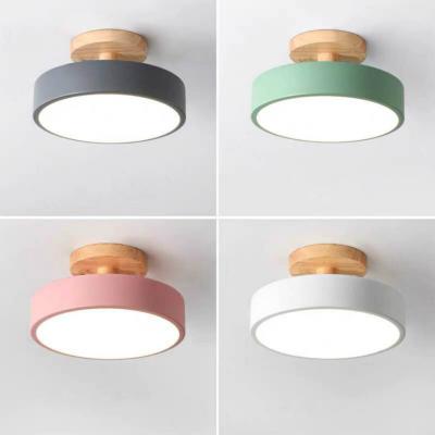 China Ceiling Lights Modern Led Nordic Wood Lighting Fixture Indoor led panel ceiling light(WH-WA-24) for sale