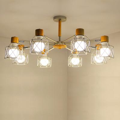 China Vintage Chandelier Ceiling Chandeliers Adjustable Lustre For Living Room Bedroom Kitchen Wood Lighting(WH-WA-26） for sale