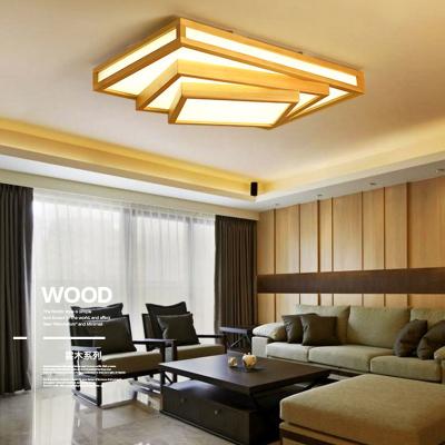 China LED Nordic simple and warm living room bedroom study room dining room solid wood ceiling lamp(WH-WA-42) for sale