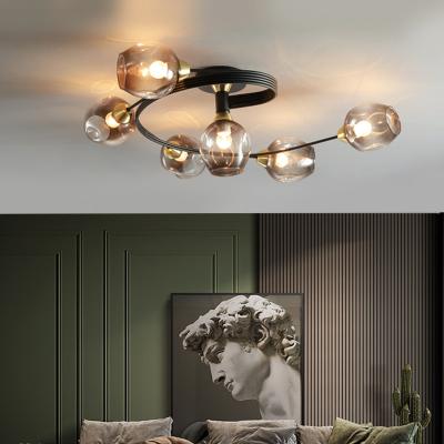 China LED vintage ceiling lamp glass ceiling lamp Living Dining Room Kitchen retro chandelier(WH-LA-27) for sale