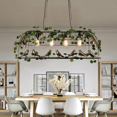China Creative Vintage Plant Pendant Lights Bird Cage Industrial Pendant Lamp(WH-VP-150) for sale
