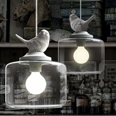 China Glass Pendant Lamp Lanterns Restaurant Droplight Nordic Bird Hanglight(WH-VP-151) for sale