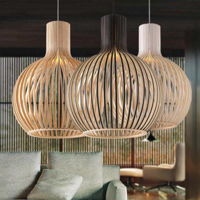 China Black White Wood Birdcage Chandelier Octo 4240 Pendant Lamp(WH-WP-40) for sale