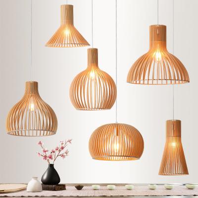 China Modern hand made retro wooden pendant lights Japan style Tea Room Secto Octo 4241 Pendant lamp Droplight(WH-WP-41) for sale