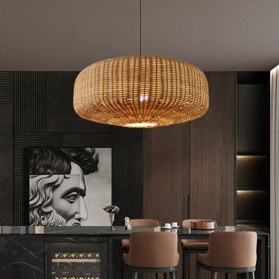 China Rattan Lamp Chinese Handmade Pendant Lights Retro Lamp for Dining Room Restaurant Hanging Lamp(WH-WP-52) for sale