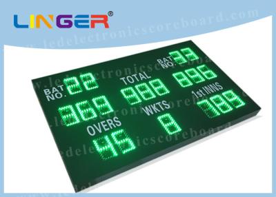 China Inside Led Cricket Scoreboard Green Color High Resolution 1000mm*1600mm*90mm for sale