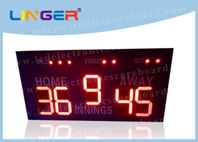 China 16 Inch 400mm LED Baseball Scoreboard For High School Simple Operation for sale