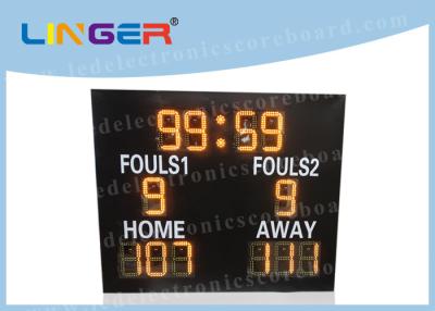 China Different Sports LED Electronic Scoreboard Outdoor Front Glass Board UV Protection for sale