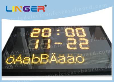China Swedish Language Text Sign Led Electronic Scoreboard with Computer Software Controller for sale