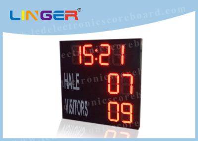 China 16'' Inch Digit Height in Red Color Led Electronic Scoreboard For Hockey Sport for sale