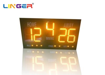 China Athletic Electronic Sport Board / LED Baseball Scoreboard Outdoor Type for sale