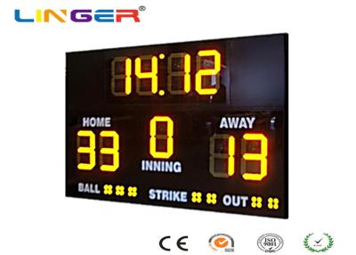 China Athletic Digital Baseball Scoreboard , Baseball Electronic Scoreboard Outdoor Type for sale