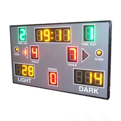 China Red Green Yellow Color Portable Electronic Basketball Scoreboard For College for sale