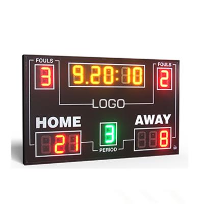 China IP65 Electronic Led Basketball Scoreboard With 8 Inch Digit In RGY Color for sale