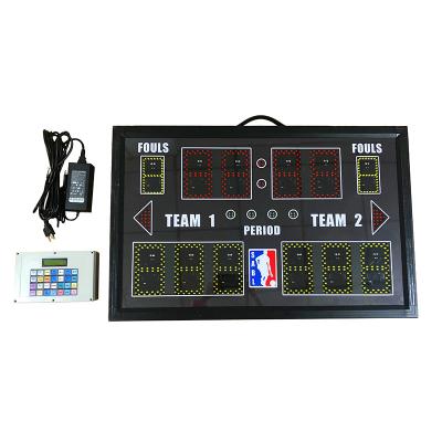 China PBS12D-GRY Indoor Portable Baskebtall Scoreboard With Customized LOGO for sale