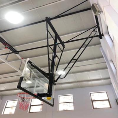 China Customized Gymnasium Electric Basketball Hoop Ceiling Mounted for sale