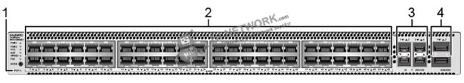 Front panel layout of Huawei S5732-H48UM2CC switch