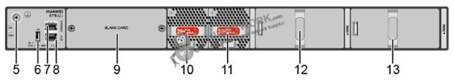Back panel layout of Huawei S5732-H48UM2CC switch