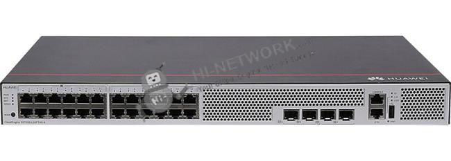 Front view of Huawei S5735S-L24FT4S-A switch showing port layout and design