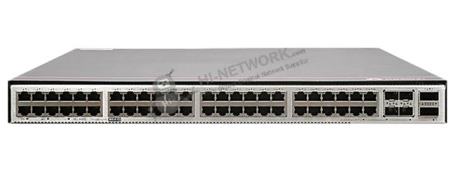 Front and top view of Huawei CE5855E-48T4S2Q-B switch