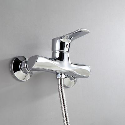 China Single Handle Brass Bathroom Shower Faucets Modern Bathtub Shower Mixer Wall Mounted for sale
