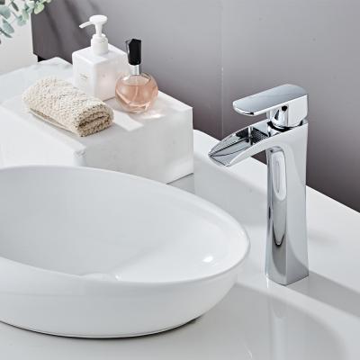 China ODM Waterfall Basin Taps SUS304 Single Hole Bathroom Faucet for sale