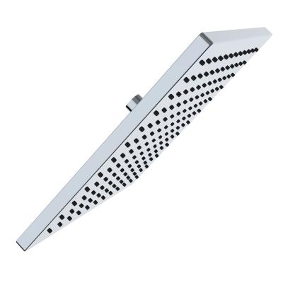 China Modern Chrome Rainfall Shower Head 1 Spray 8in Fixed Shower Head Wall Mount for sale