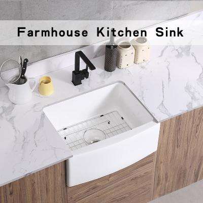 China Country Style Farmhouse Kitchen Sink 24 In Single Bowl for sale
