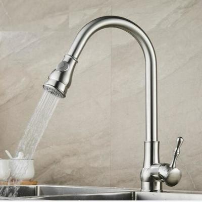 China ODM OEM Pull Down Kitchen Faucet Chrome Matte Black Deck Mounted for sale