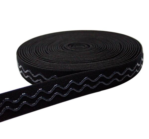 Quality 10mm-65mm Width Anti Slip Webbing Spandex Silicone Elastic Band for sale