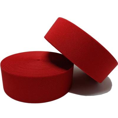 China 3.9cm Polyester Elastic Webbing Stretchy Headband Knitted Webbing for sale