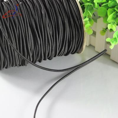 China Round 3mm Cotton Drawstring Cord Nylon Fabric Bungee Cord for sale