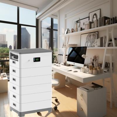 China 15.36kwh 15S1P Residential Battery Storage System , LiFePO4 Stackable Solar Batteries for sale